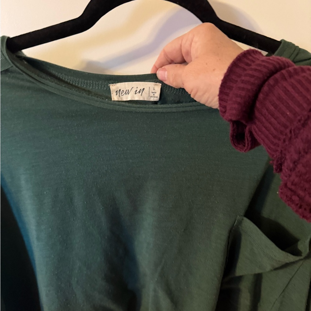 New In Women's Forest Green Long Sleeve Top